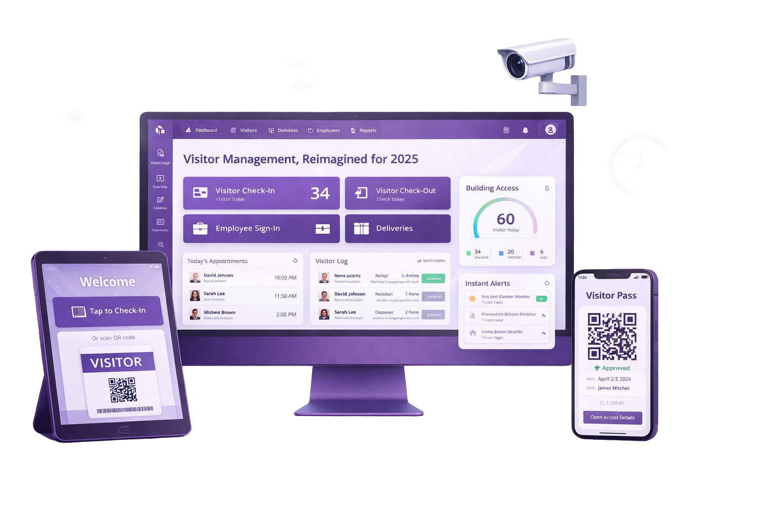 Visitor Management Illustration